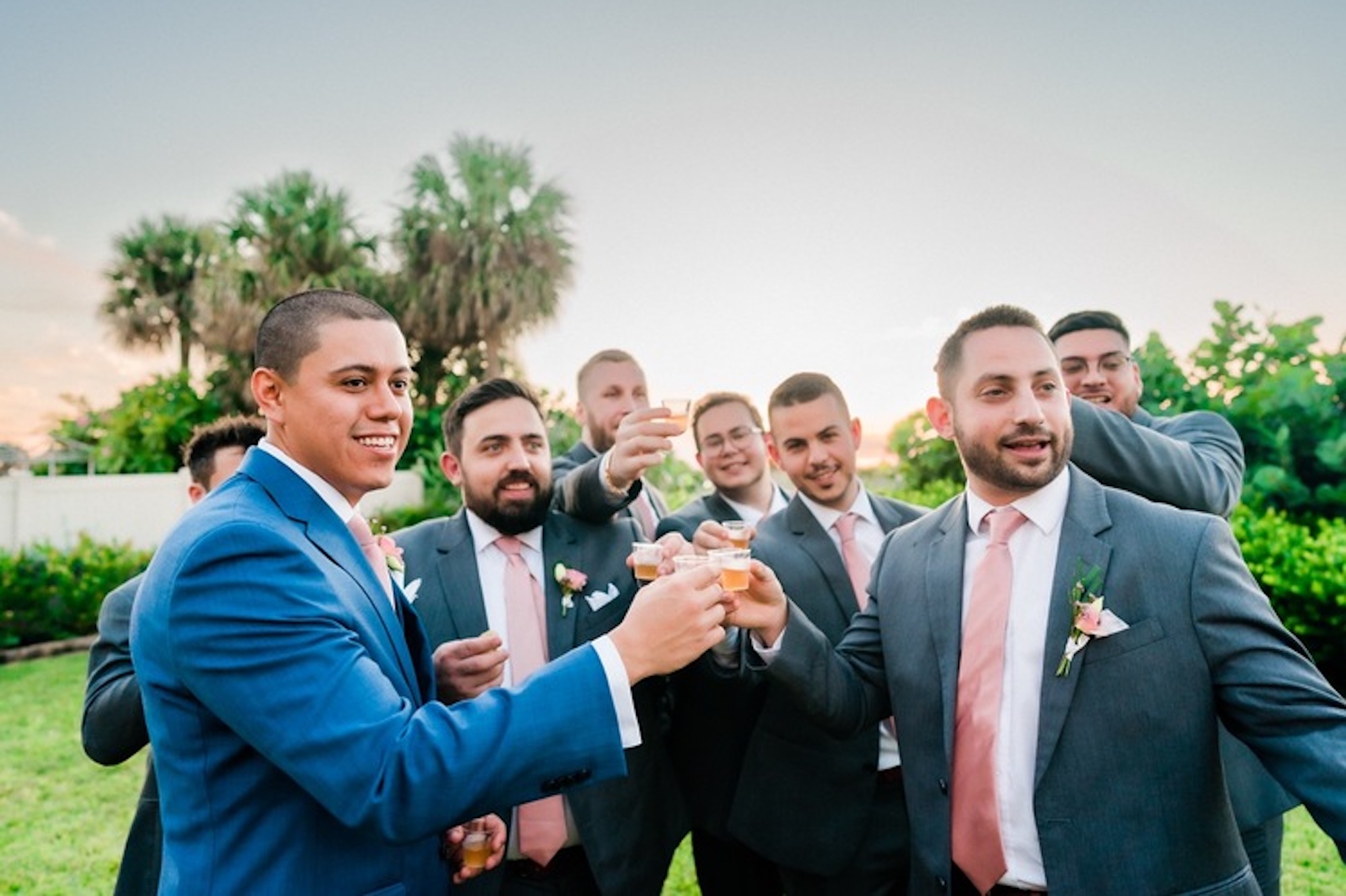 The Wedding Barber - Groomsmen make a toast